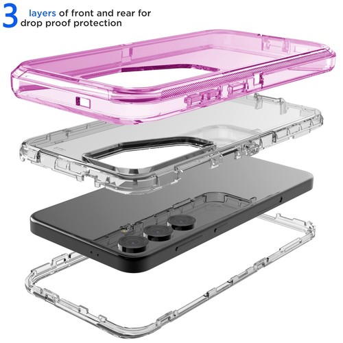 For Samsung Galaxy S25/Plus/Ultra Shockproof Rugged Transparent Clear Case Cover - Picture 2 of 65