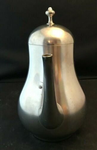 Vintage KMD Tin Tiel Royal Holland Pewter Lidded Coffee Tea Service Pot - Picture 2 of 2