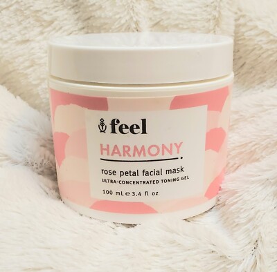 Feel Harmony Rose Petal Facial Mask Ultra-Concentrated Toning Gel - 100ml/3.4 oz