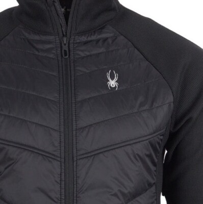 スワッチ　SPYDER VYPER JACKET メンズXLサイズ SPYDER Men's Sz M GRAY & BLACK Puffer Jacket Coat W Zipper