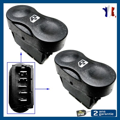 Bouton Lève-vitre électrique Pour Dacia Duster/Renault Logan/Sandero (2010-2017) - Neuf - Réf. SC32759