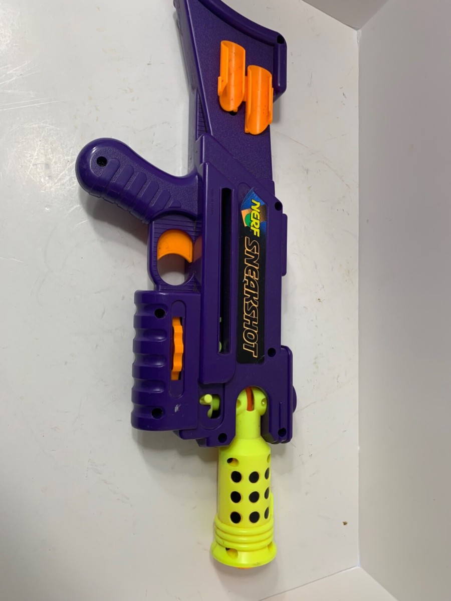 Vintage NERF Sneak Shot Corner Shooter Dart Toy Gun 1994 Kenner