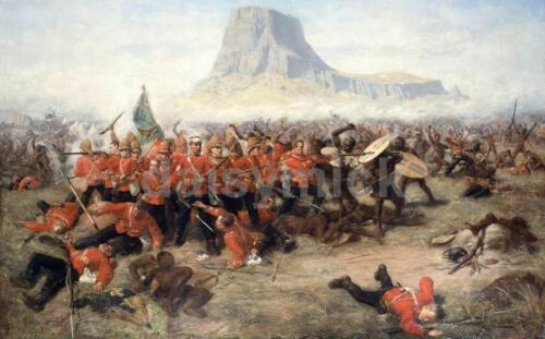 Anglo Zulu War Isandlwana Charles Edward Fripp 1885, Art Print 7x4 inches - Afbeelding 1 van 1