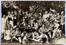 orig. Foto AK Hamburg Altona um 1920 Musik Bayern Tracht Musiker Gitarren Tracht