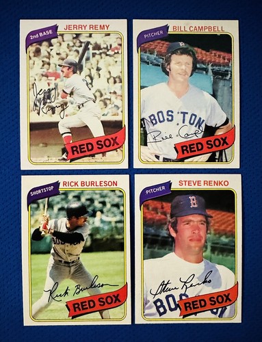 1980 TOPPS BOSTON Red Sox TEAM SET 29 CARDS NM/MT-MINT RICE/FISK/ECKERSLEY/YAZ - Picture 5 of 18