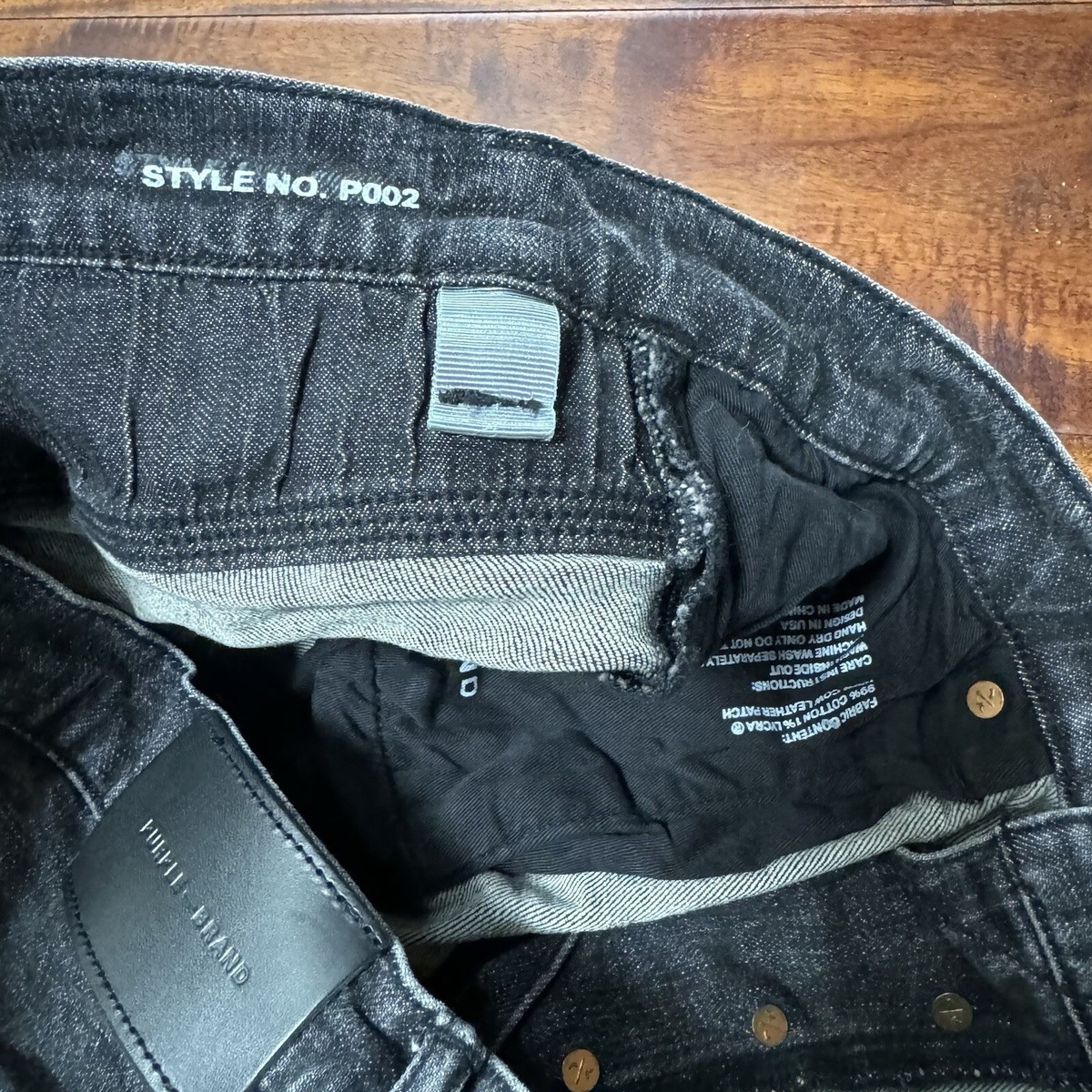 Purple Brand Skinny Ripped Black P002 Jeans Size 36 x 32 NEW Purple Brand Skinny Ripped Black P002 Jeans Size 36 x 32 NEW