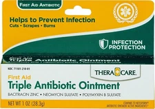 Thera Care Triple Antibiotic Ointment First Aid Infection Prevention 1oz