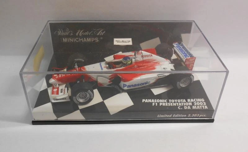 MINICHAMPS F1 1/43 Scale - 400 030071 PANASONIC TOYOTA F1 PRES.2003 C.DA MATTA - Изображение 3 из 4