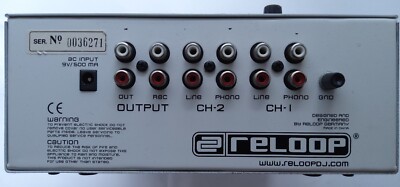 Reloop DJ Audio Mixer Alien Wrap Pro 2 Channel Stereo Musik Bearbeitung in Weiß