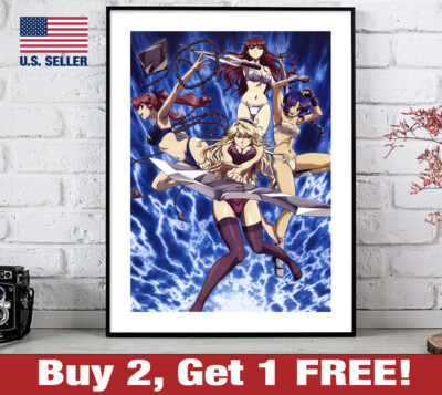 Freezing Fighting Girls Poster 18'' x 24'' Print Anime Wall Art 3