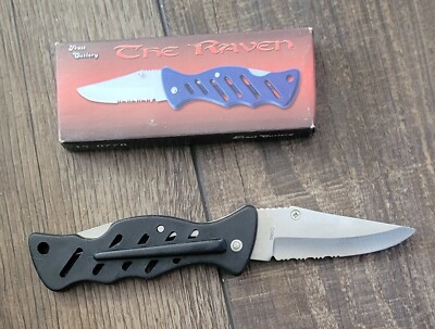 fab ira,Scarlet Ravenger スリーブ　2個セット NEW! Frost Cutlery Raven Linerlock Pocket Knife 15-077B - Opened