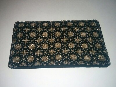 black velvet clutch purse