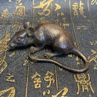 Collectible zodiac rat antique bronze ornament statue
