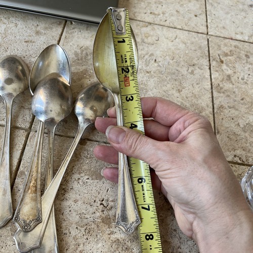 5 Oneida Community Par Plate Primrose Serving Spoons Silverplate 8” 2 Sets Ava - Picture 16 of 16