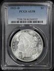 1921-D $1 Morgan Silver Dollar PCGS AU 58