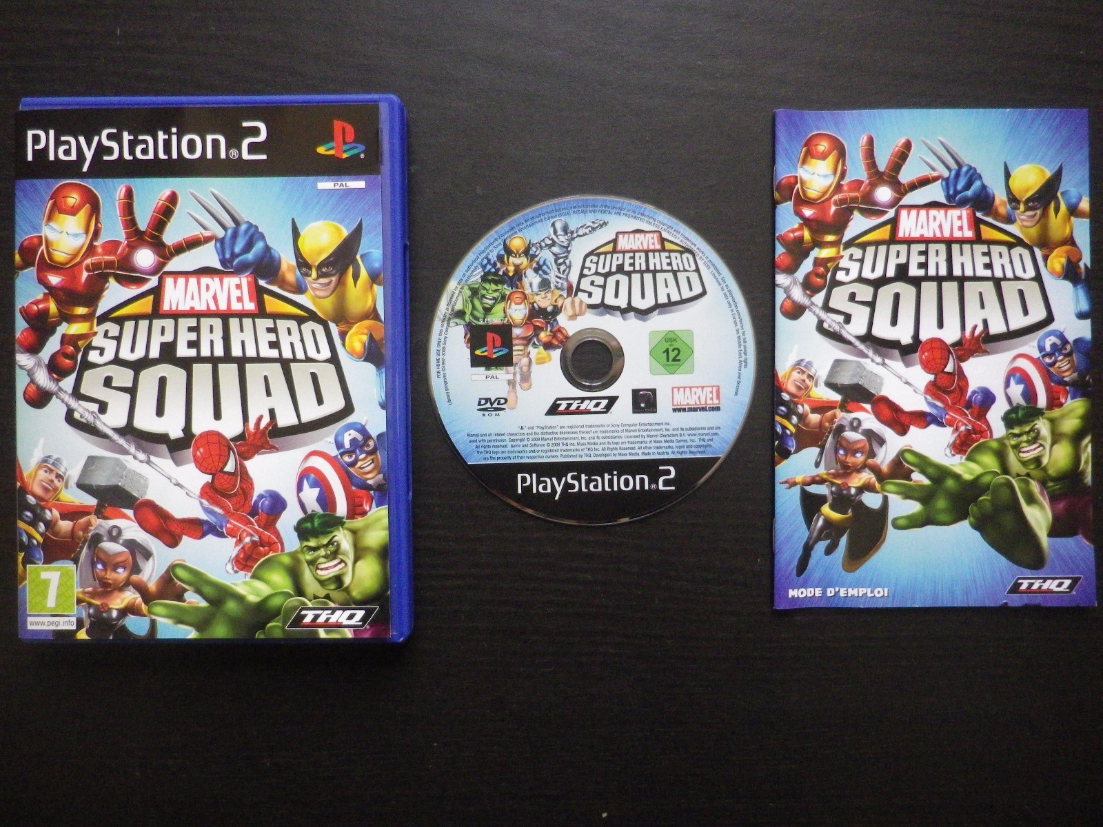 MARVEL SUPER HERO SQUAD : JEU Sony PLAYSTATION 2 PS2 Thq COMPLET