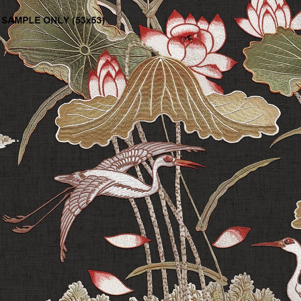 ** SAMPLE Design ID Black Lotus Pond Wallpaper