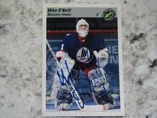 Moncton Hawks Mike O'Neill Signed Autographed 1993 Classic Prospects Mint