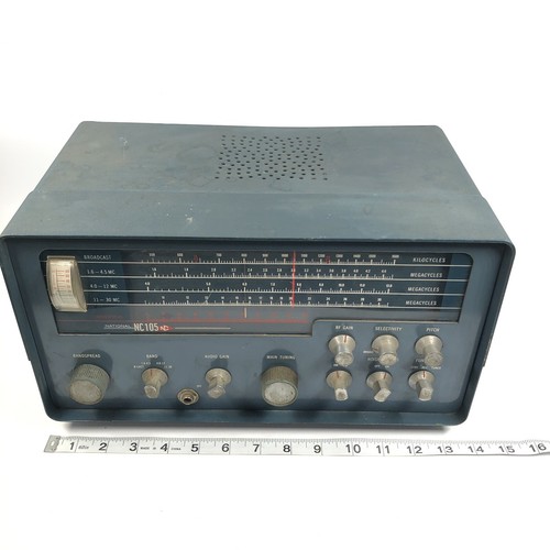Vintage National Nc-105 Tubes Ham Radio Receiver With Broadcast Band- AS IS - Picture 13 of 19