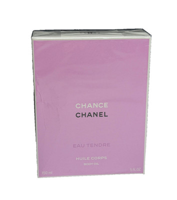 NEW Chance Chanel Eau Tendre Body Oil 5 oz *Damaged Box