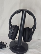 Sony RF400 Wireless Stereo Headphones w/ Charging Base TMR-RF400 Tested