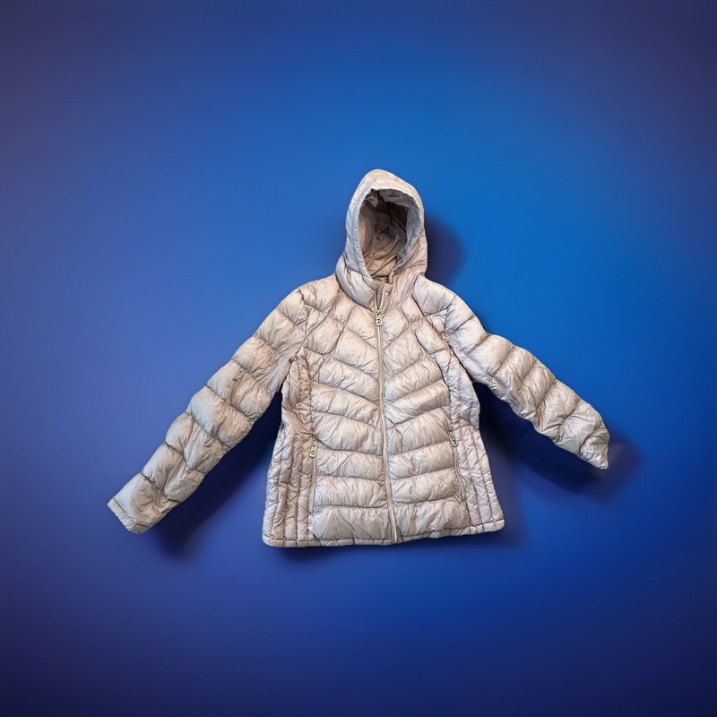 Michael Kors Women's Tan Packable Down Fill Puffer Jacket Size Medium