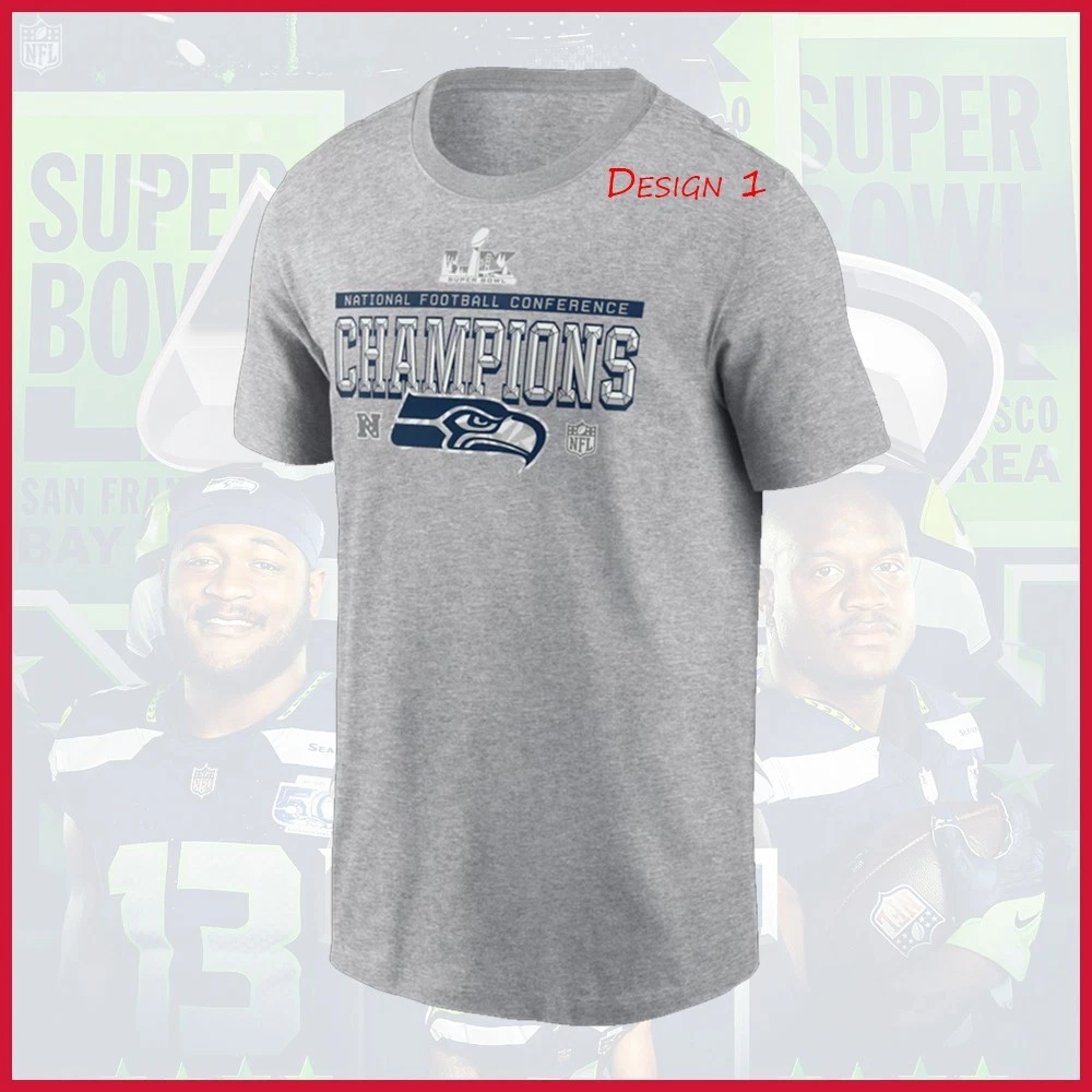Seattle Seahawks 2025 NFC Champions All Design One Side For Fans