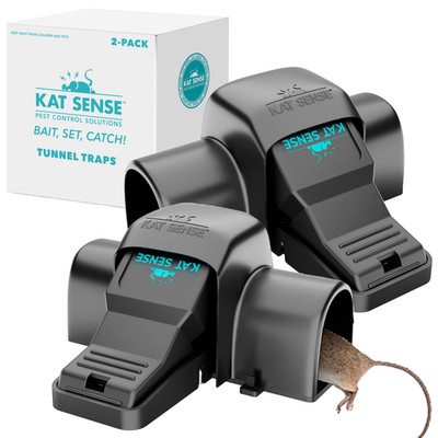 Kat Sense Covered Rat Trap Chipmunk Trap Prevents Accidental Triggering Tunnel