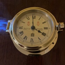 SEWILLS Maker to the Admiralty QUARTZ BRASS SHIP CLOCK