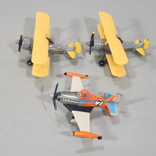 Disney Pixar Planes Supercharged Dusty 7 and Leadbottom 1:55 Diecast Lot of 3