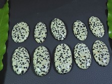 412Cts. Natural Dalmation Jasper Oval Cabochon Loose Gemstone 10 Pcs Lot w340
