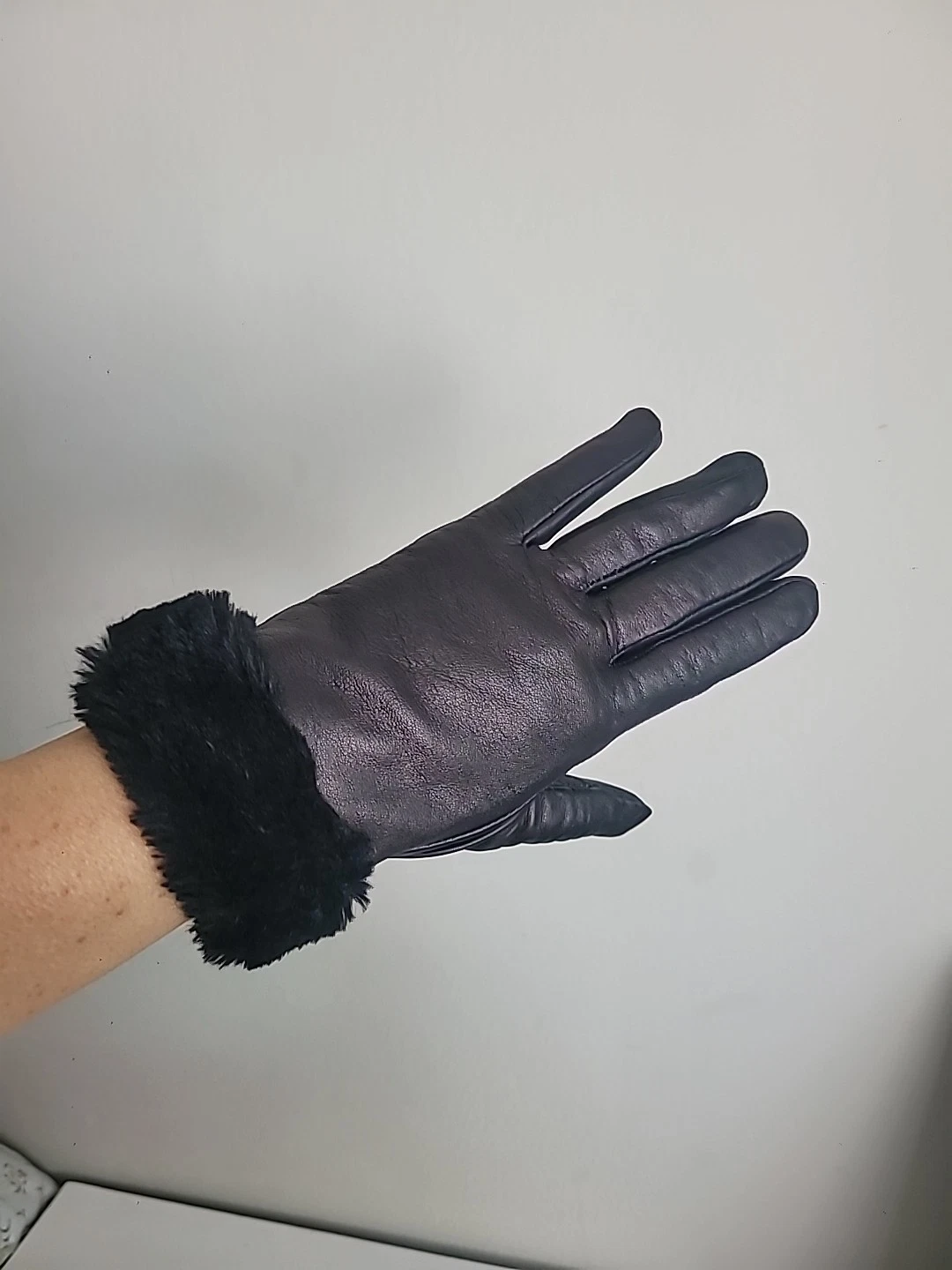 Leather Ladies Gloves Sz L/XL Winter Essential Quiet Luxury Preppy