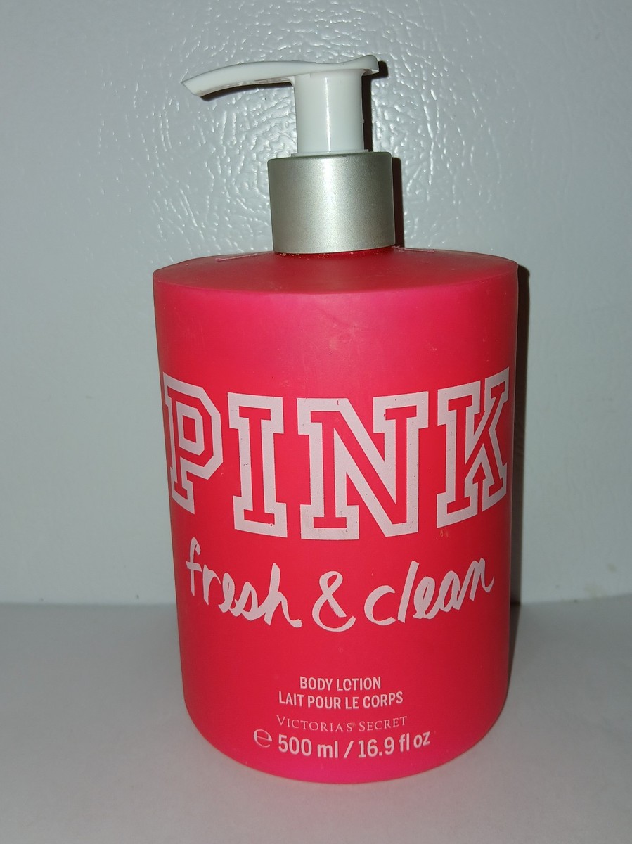 NEW PINK Victoria's Secret Fresh & Clean 16.9oz Body Lotion | eBay