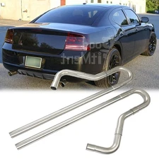 8PCS 2.5" OD Tubing Mandrel Exhaust Pipe Straight U-Bend For Dodge Charger 3.6L