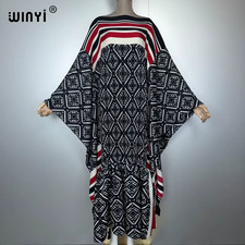 Fashion Pleated Elastic Loose Dress Holiday Beach Cover up Maxi Kaftan Abaya Dub