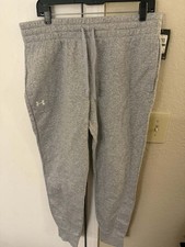 Under Armour Jogger Women's Large Gray Rival Fleece