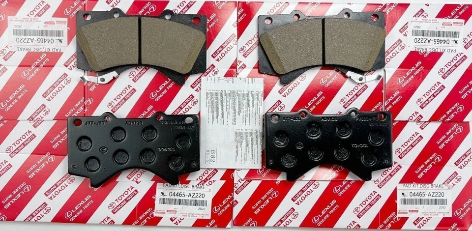 2007-2021 Toyota Tundra Land Cruiser Front Brake Pad Set Genuine OEM 04465-AZ220 - Image 4 of 4