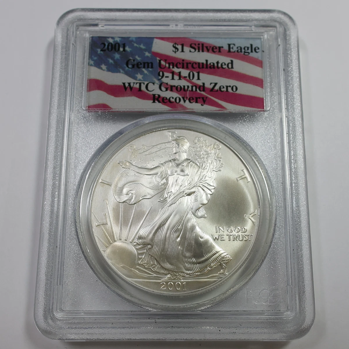 2001年 アメリカンイーグル$1銀貨 ケース入り American Eagle PCGS 2001 Silver Bullion Coins for sale | eBay