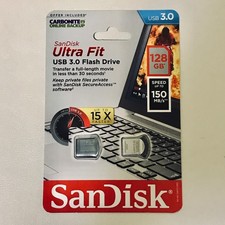 SanDisk 128GB Ultra Fit USB 3.0 Flash Drive 150MB/s