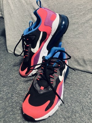 Nike Air Max 270 React GS Pink Shoes BQ0101-001 Size 6Y or Womens 7.5 GR8 Shape