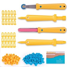 Cardboard Tool Set, 232-Piece STEM Building Kit with Safe Wooden Cutter, Reus...