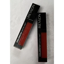 Revlon Liquid Lipstick Colorstay Satin Ink 018 Fired Up 0.17 fl oz Lot of 2