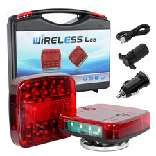 Magnetic Wireless Tail Lights for Trailer, 2025 Upgraded Wireless Trailer Lights