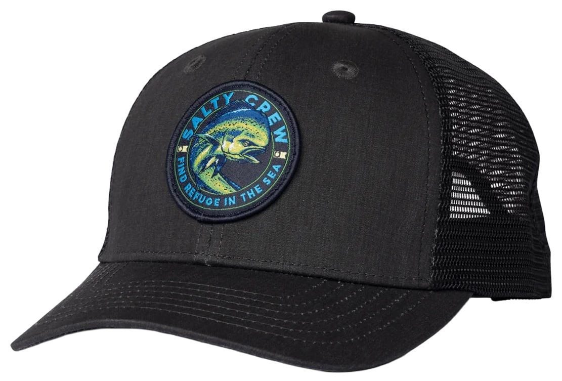 Salty Crew Mahi Club Trucker Hat - Black - New 4990₽