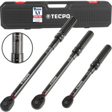 TECPO DREHMOMENTSCHLÜSSEL SATZ 1/4 3/8 1/2 Z...