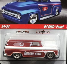 Hot Wheels 64 1964 GMC Panel Quaker State Delivery Slick Rides w/RRs Red 34/34