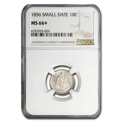 1856 Liberty Seated Dime MS-66+ NGC (Small Date) | eBay
