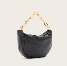 AllSaints Madea Mini Leather Clutch Eel Bag New With Tags