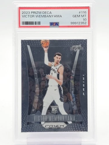 VICTOR WEMBANYAMA 2023-24 PRIZM DECA ROOKIE #116 PSA 10 Q4444