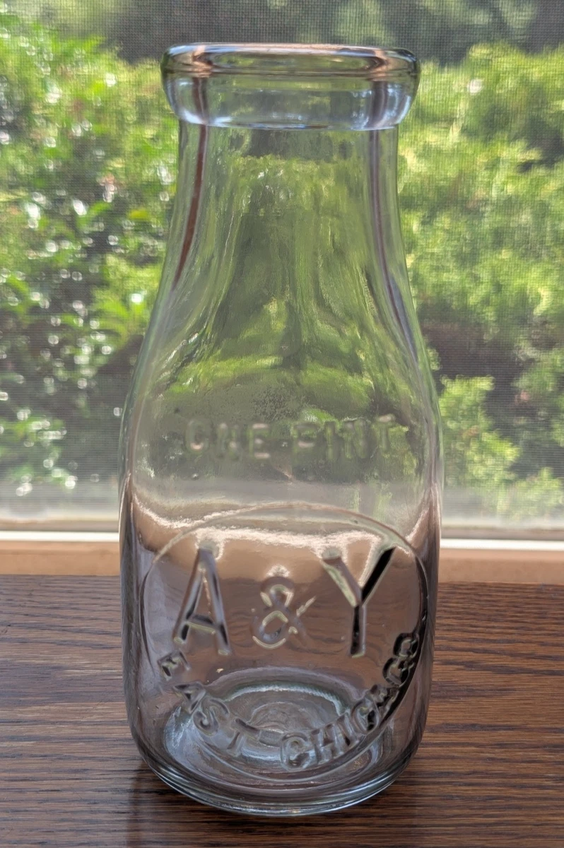 B&M Dairy アンティークガラス瓶 Ind Milk Bottle In Collectible Milk Bottles (1900-Now) for sale | eBay